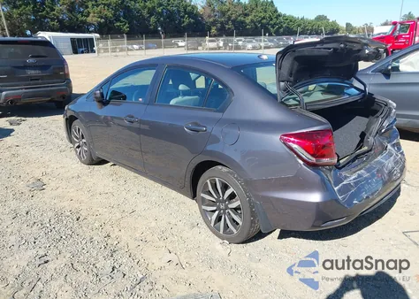 2015 Honda Civic Ex-L z USA, uszkodzony, nr VIN 2HGFB2F91FH509283